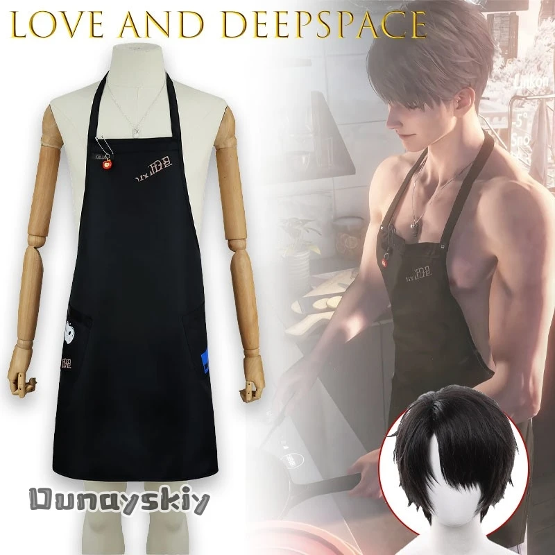 

Love And Deepspace Caleb Xia Lazy Conspiracy Apron Cosplay Costume Pure Hearts Hemera@ In Stock Anime Character Outfit Halloween