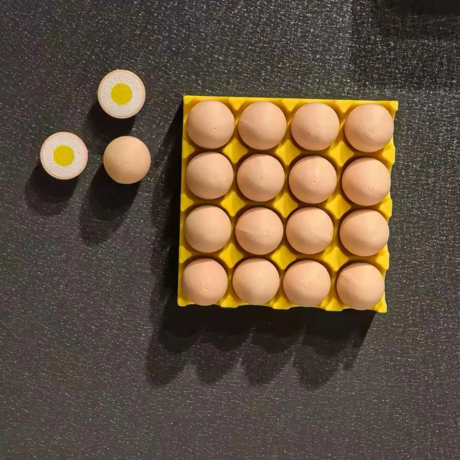 Egg Carton Magnet Refrigerator Decoration Food Shaped Fridge Magnets for Women Men Homeowners Renters Collectors Home Apartment
