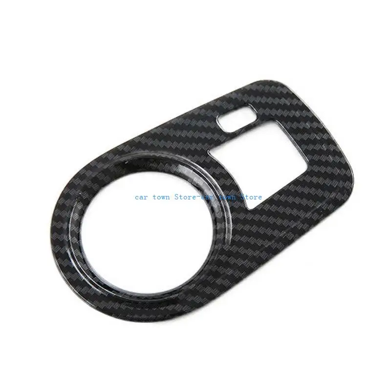 RXJE متوافقة مع MG4 EV2022-2024 مفاتيح المصابيح الأمامية السيارة تغطية تقليم ملصقات التزيين الداخلية ألياف الكربون ABS #2