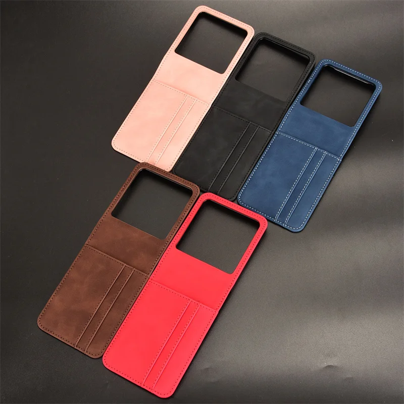 

For Motorola Moto Razr 50 Luxury leather wallet case Multi card slot for Moto Razr 50s Razr 2024 Magnetic phone case