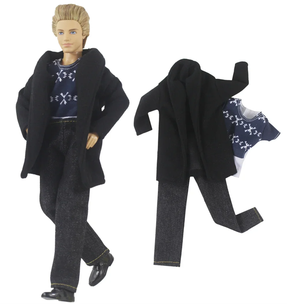 1 Set Doll Clothes Woolen Overcoat Outfit for 12 inch Ken Doll Many Style for Choice