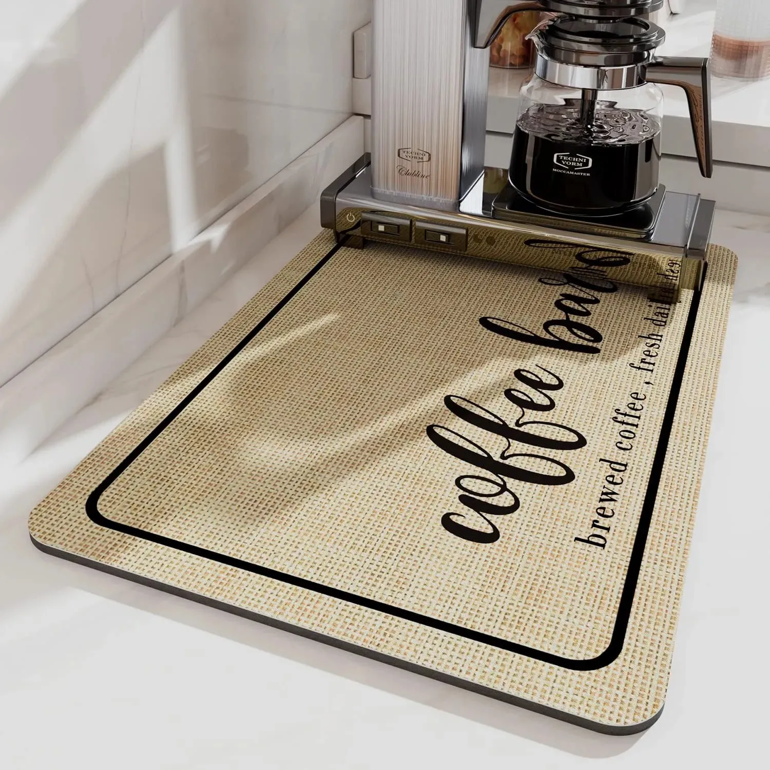 Large Super Absorbent Coffee Mat 1