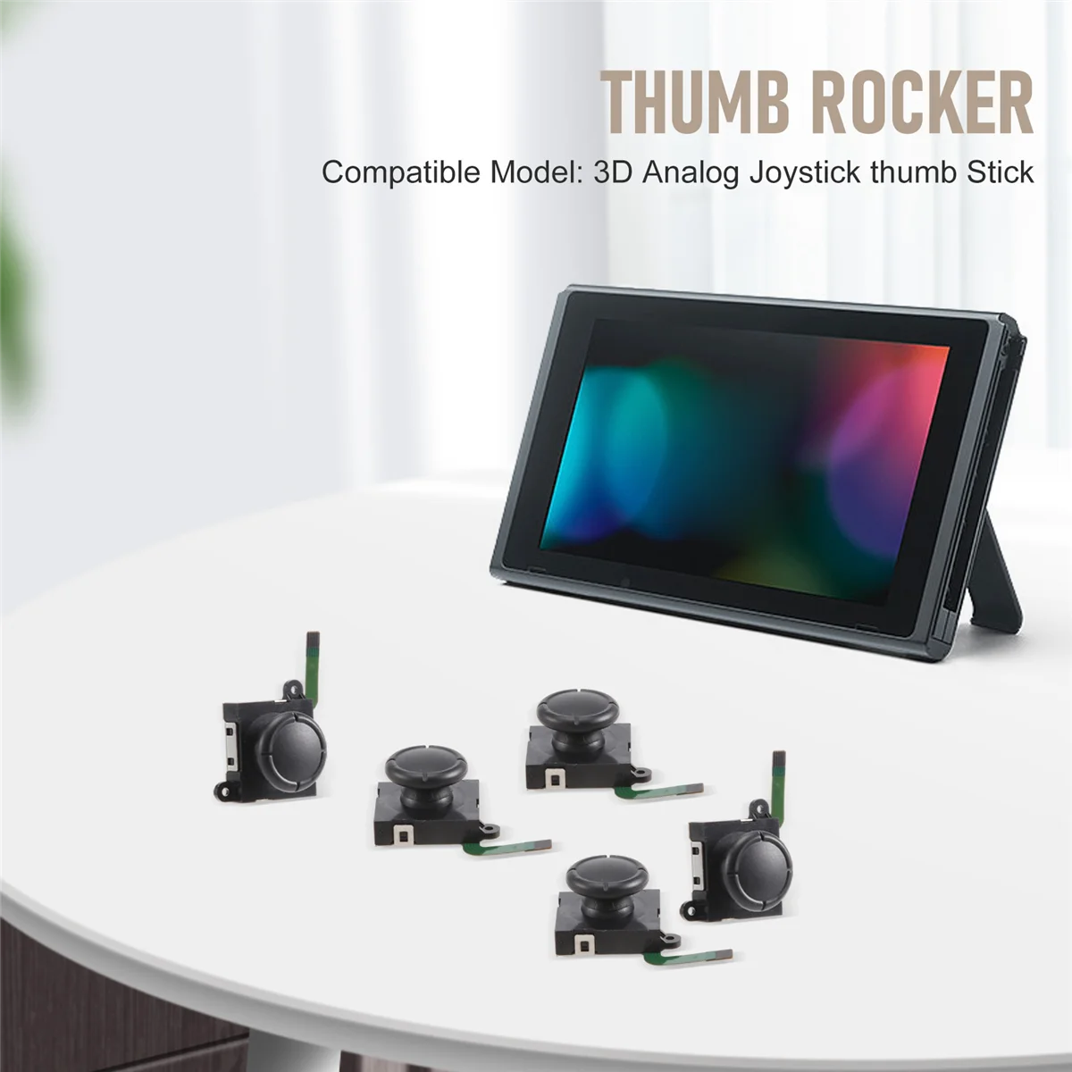 10 ชิ้นเปลี่ยน 3D Analog Rocker Joy Stick สําหรับ NS Gamepad Joycon เกม Pad