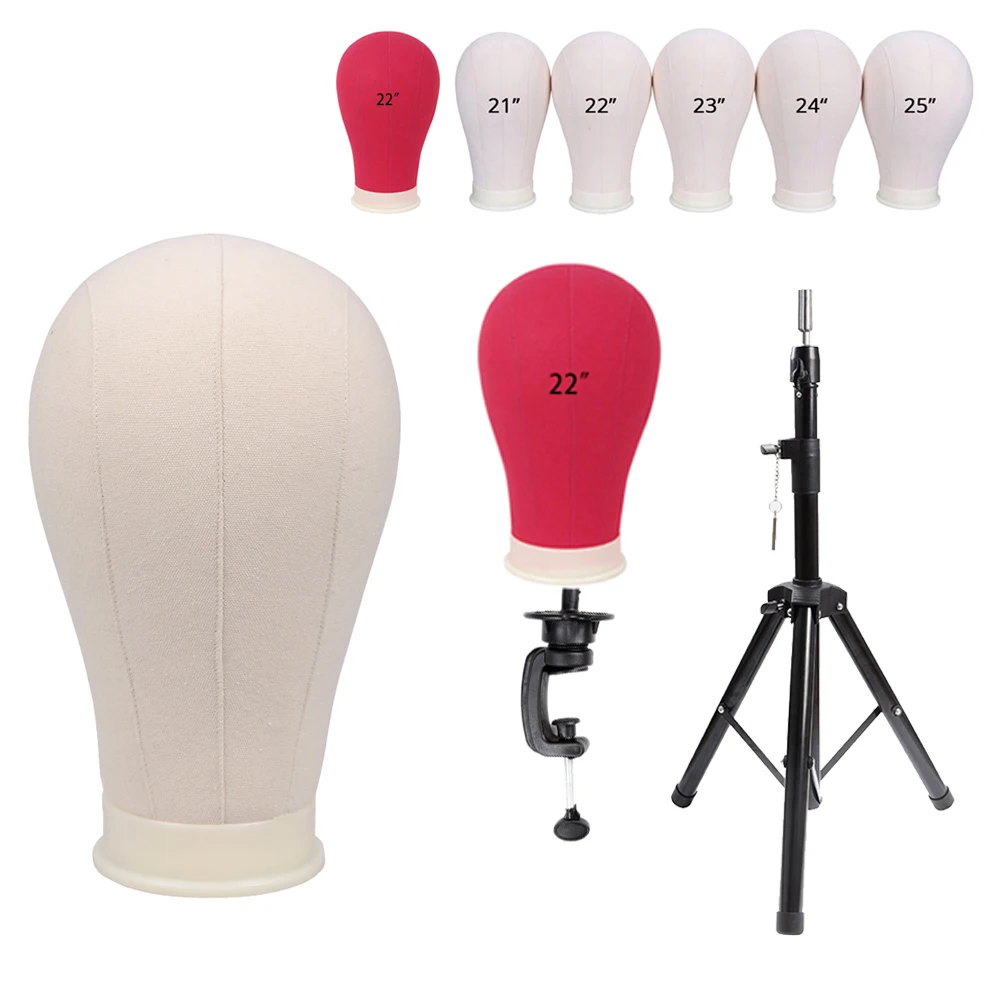 

Манекен-голова для париков с регулируемой подставкой-штативом для изготовления париков, косметологии, парикмахерских работ, демонстрации и обучения