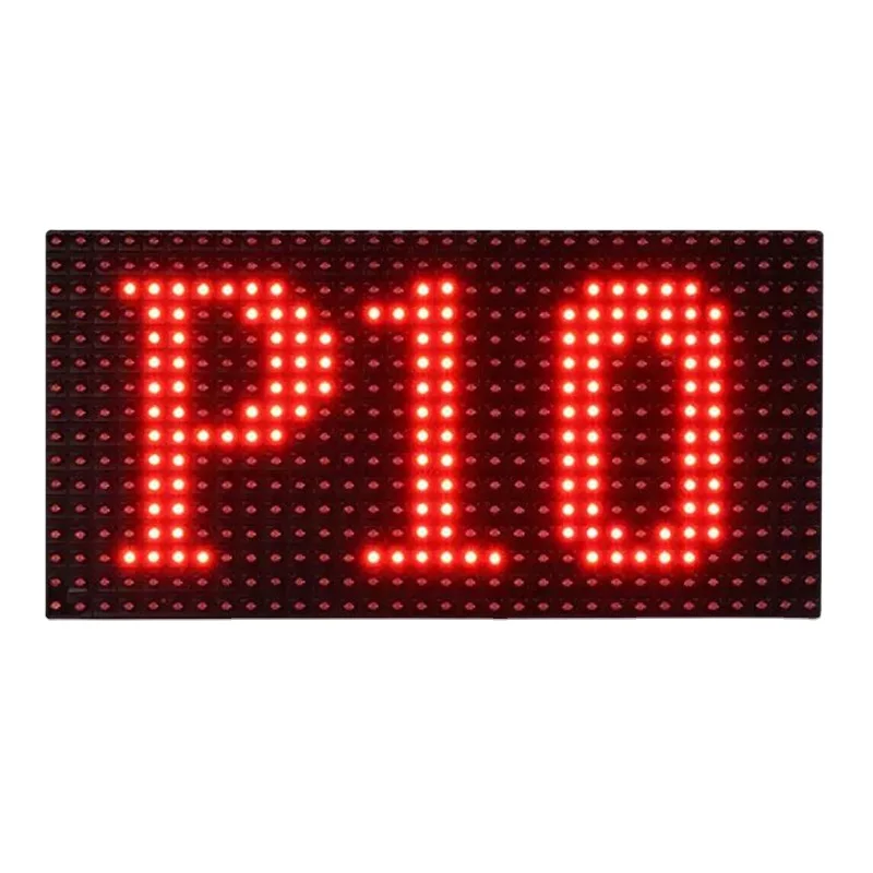 

Модуль светодиодного дисплея P10 для наружного применения, однокрасочный, 320*160 мм, панель-баннер из светодиодов