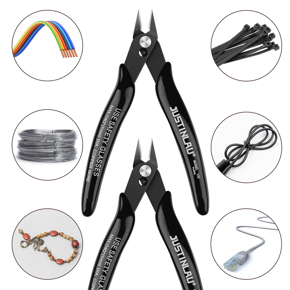 Mini Pointed Nose Pliers Model Pliers,1 Pair,Wire and Cable Cutter,Metal,Horizontal Pliers,Convenient, Durable and Reliable Tool