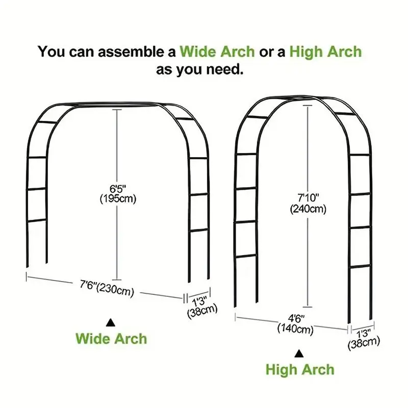 Outdoor Arch Trellis Metal Garden Trellis For Climbing Plants Balloon Decor Arbor Wedding Decoration Flowers Frame Backdrop