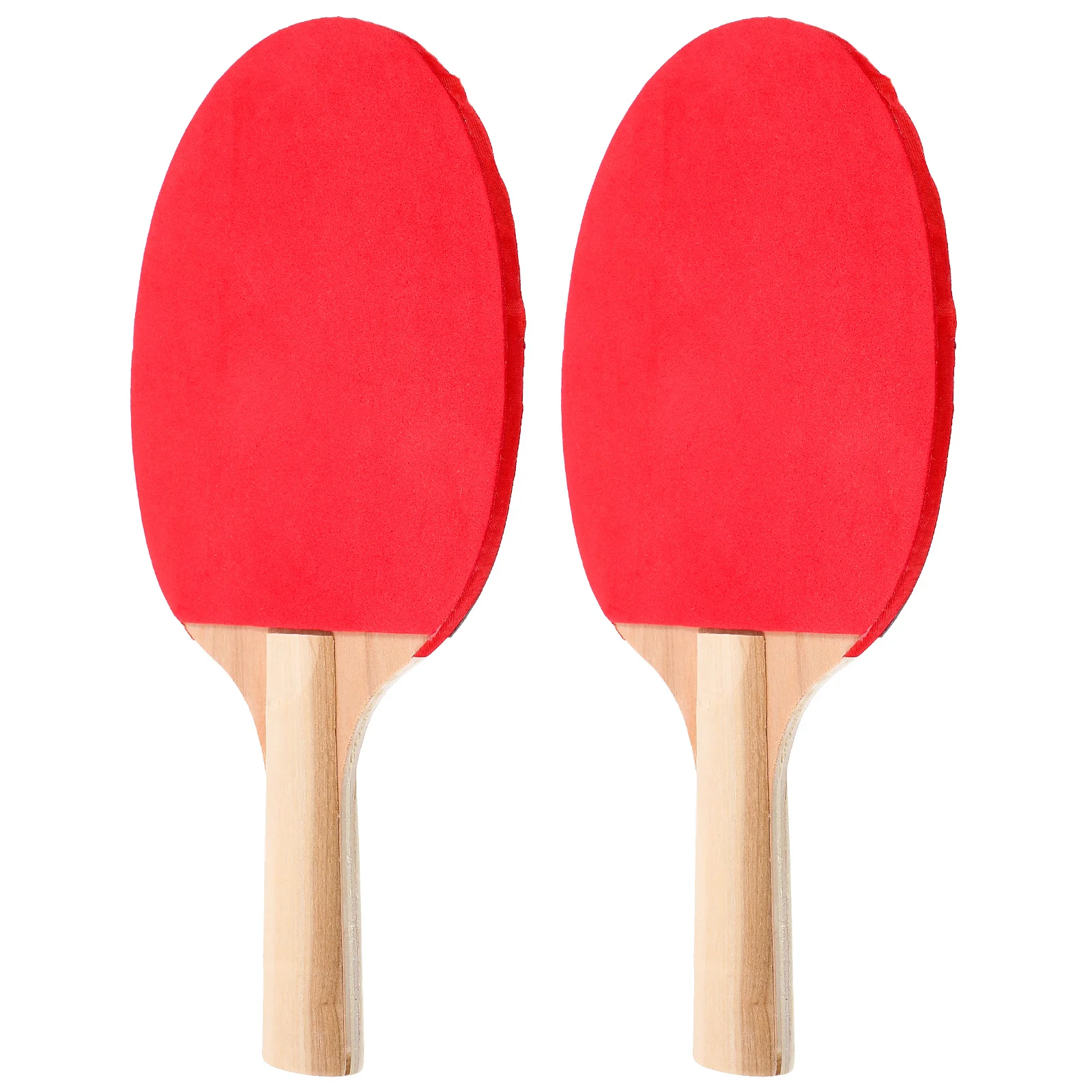

1 Pair Portable Table Tennis Racket Lightweight Wooden Paddle For Kids Adults Outdoor Indoor Training Non-Skid Comfortable Grip