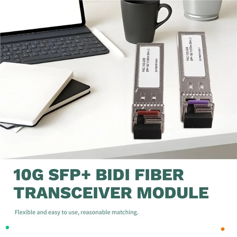 Y23A-For Cisco For Mikrotik Compatible 10G SFP+ BIDI Fiber Transceiver Module, 20KM, LC, WDM, 1270Nm/1330Nm, 1 Pair