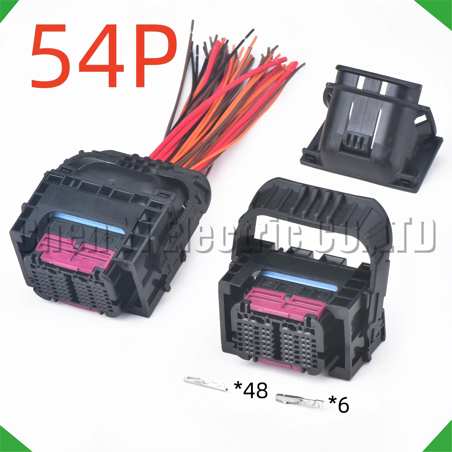 

54 Pin Automotive Connectors engine Computer board ECU Wire harness Plug 9302477-01 1-2208817-1 For BMW MG1 MD1 Mercedes Benz