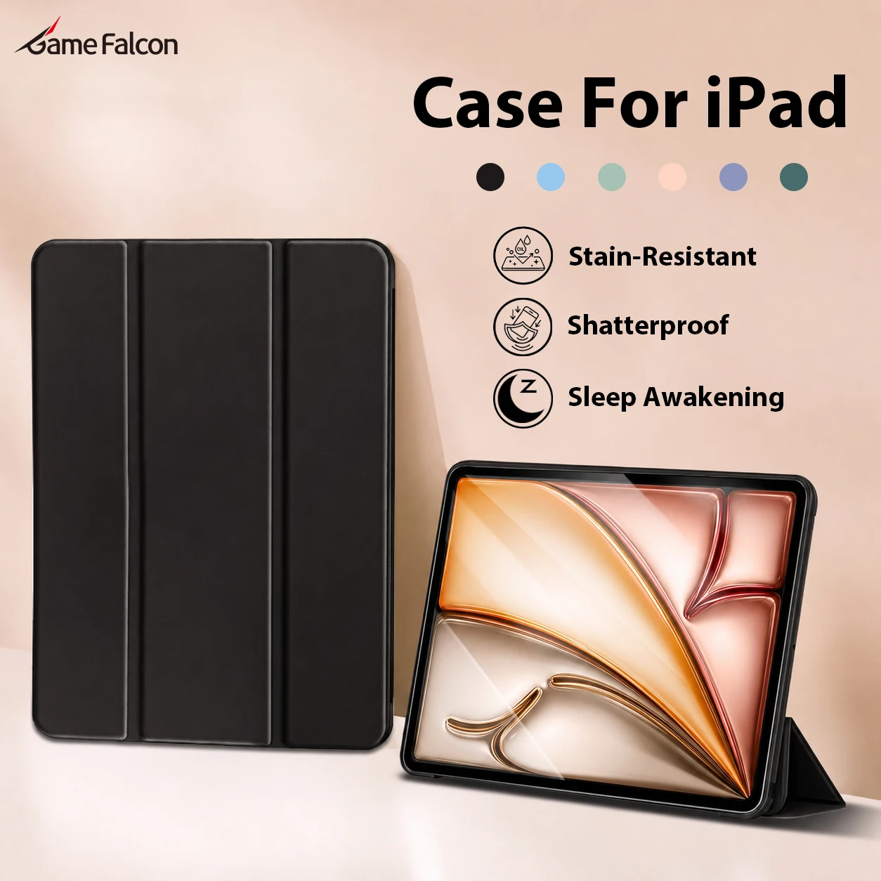 Case For iPad A16 10 9 9th 10th Generation Pro 13 M5 12.9 Air 11th M4 M3 M2 Air 5 4 3 11 For Ipad Mini 7 6 10.9 Protective Cover