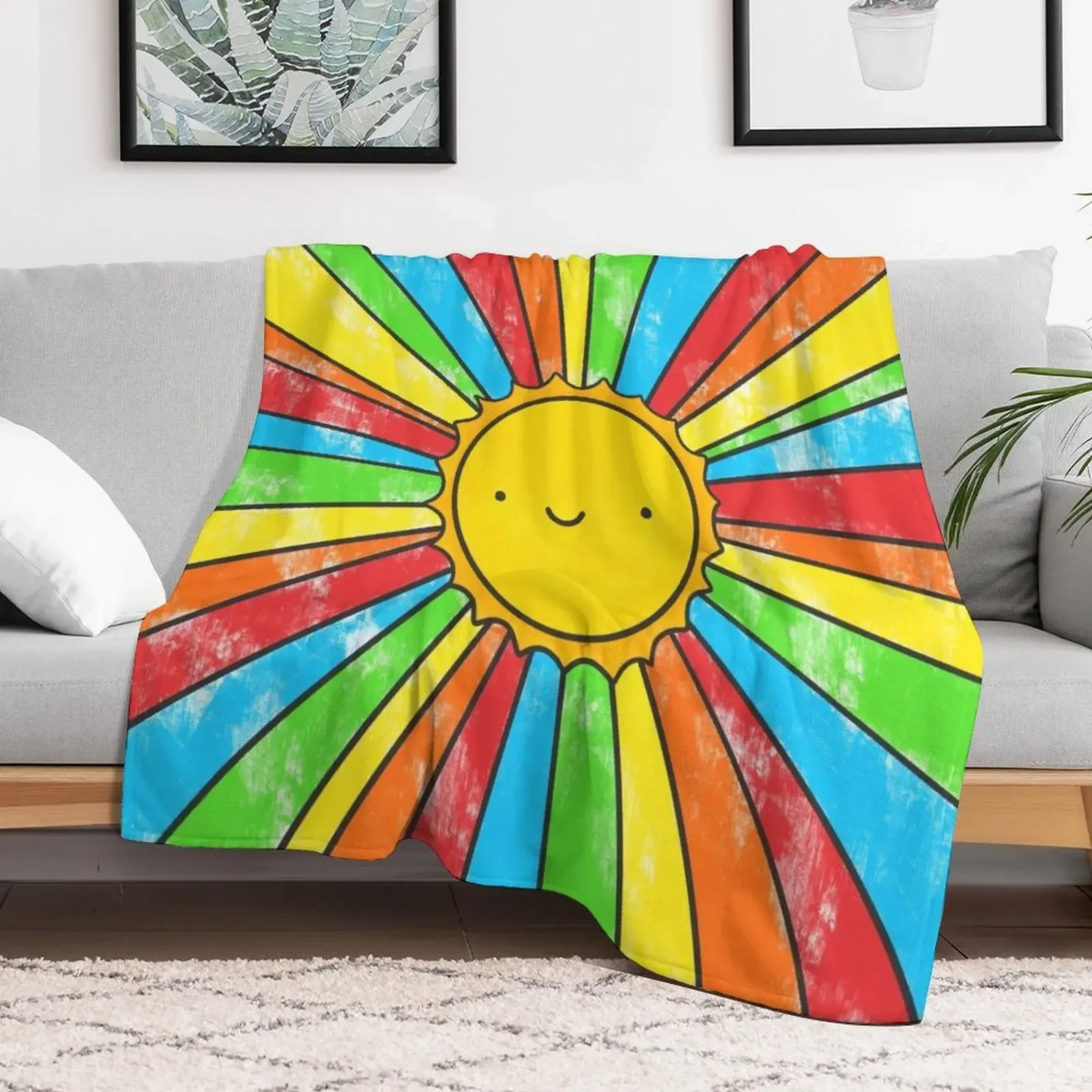 

Radiate Positivity Throw Blanket Softest Bed covers for babies heavy to sleep Blankets