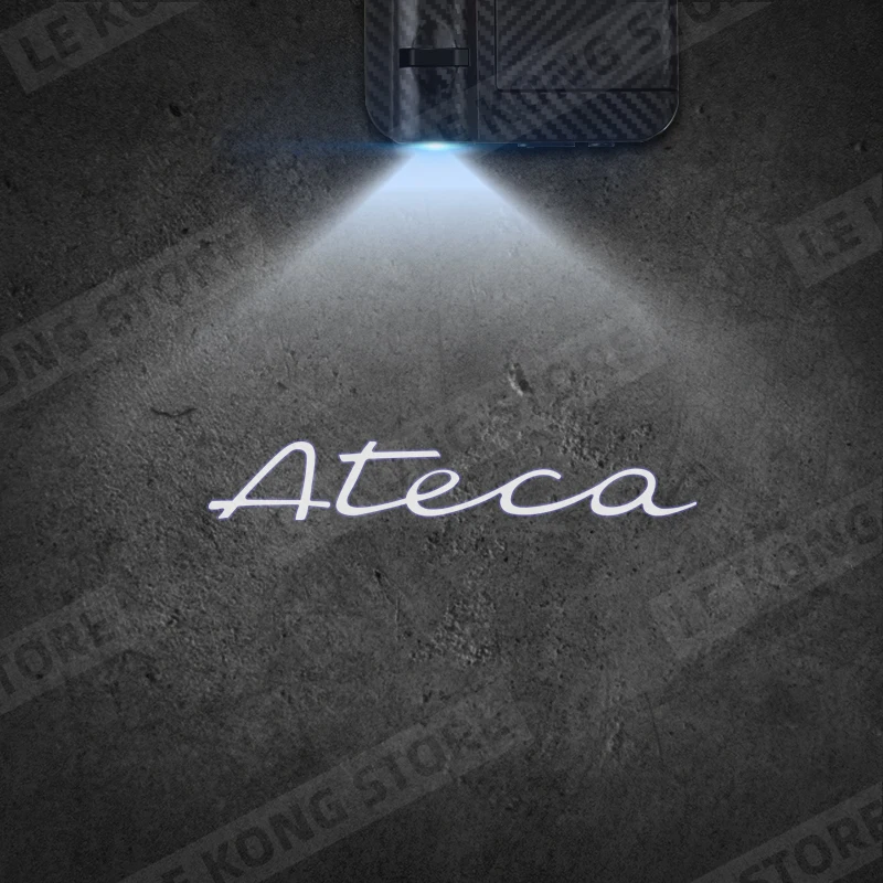 For SEAT Ateca Emblem FR VZ5 Car Door Light Welcome Lamp Wireless Projector Auto Decoration HD LED
