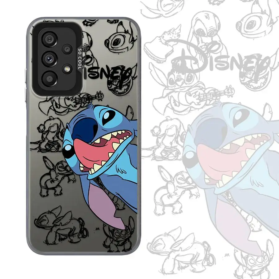 Disney Lilo Stitch Phone Case for Samsung Galaxy A15 A16 A25 A53 A71 A52 A72 A51 A55 A54 4G A73 A52s 5G funda cases