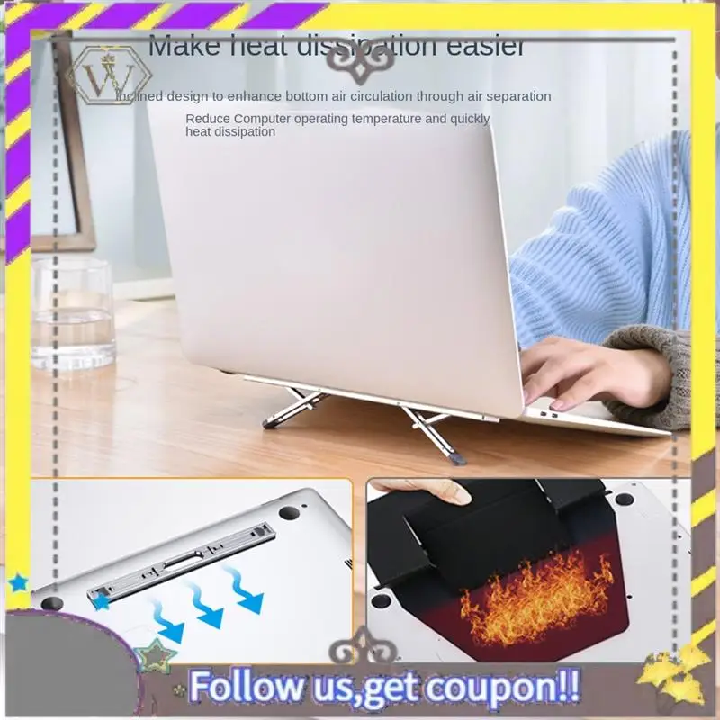 New Aluminum Vertical Laptop Stand For  Air Pro Adjustable Holder Riser Foldable Portable Notebook Stand