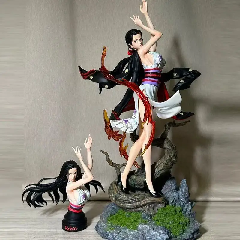 

One Piece Nico Robin Anime Figure - Handmade GK Collectible Double Modeling Statue Son of Devil Nicole Robin Ornament Toy