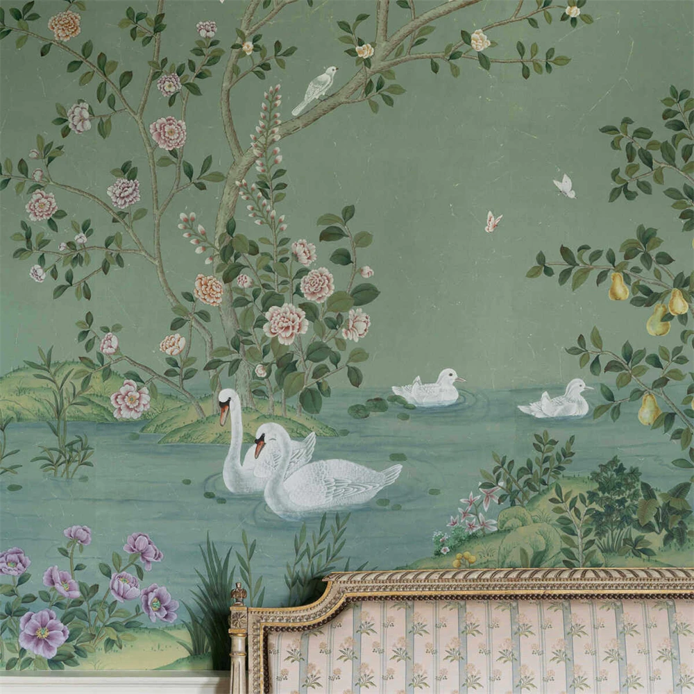 custom photo bird Peacock wall paper home decor modern art paint American wallpaprs living room bedroom backdrop Magnolia mural