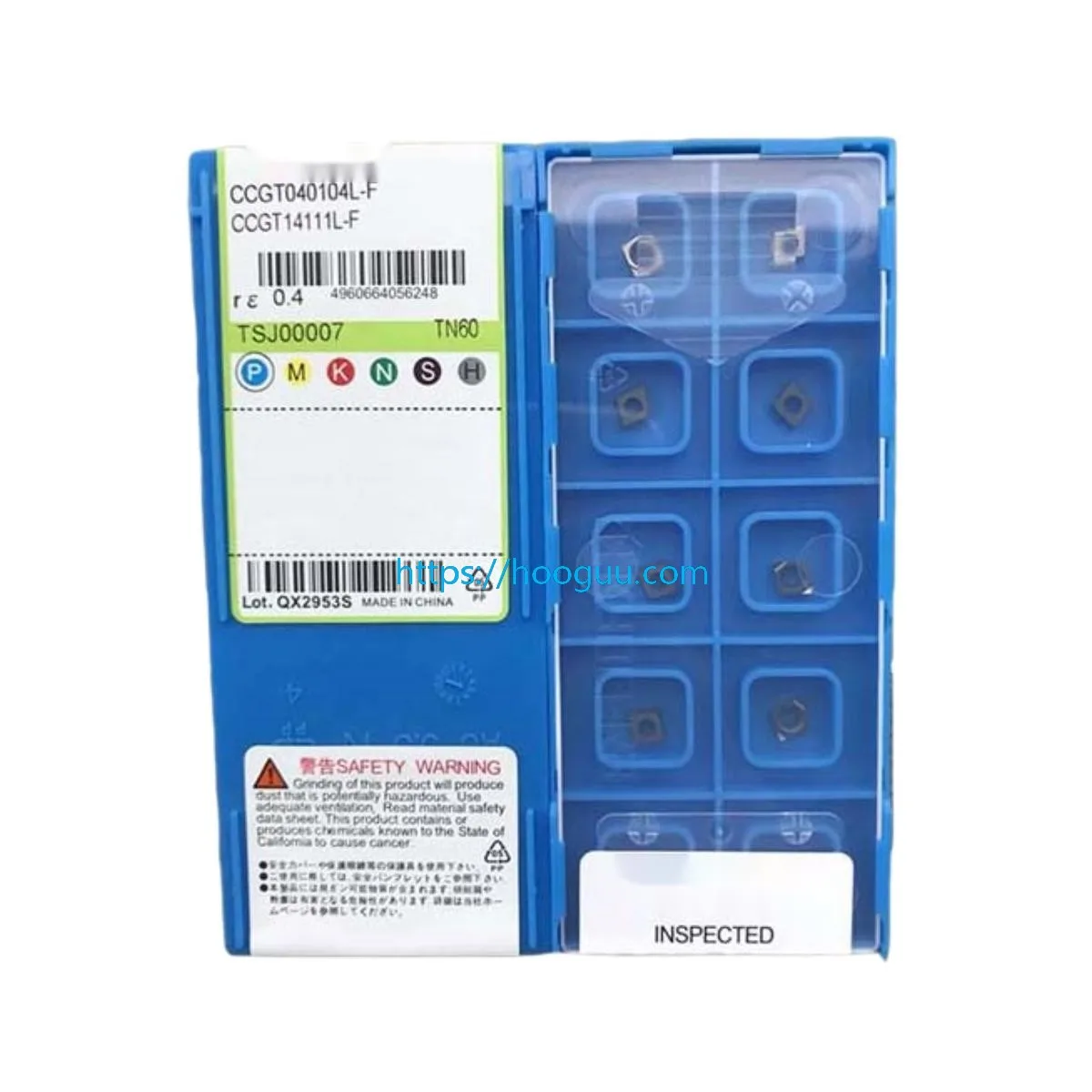 Original CCGT030102R-F 040102R-F Turning Insert TN60 80° Positive Hole Precision Steel Finishing Carbide Blade
