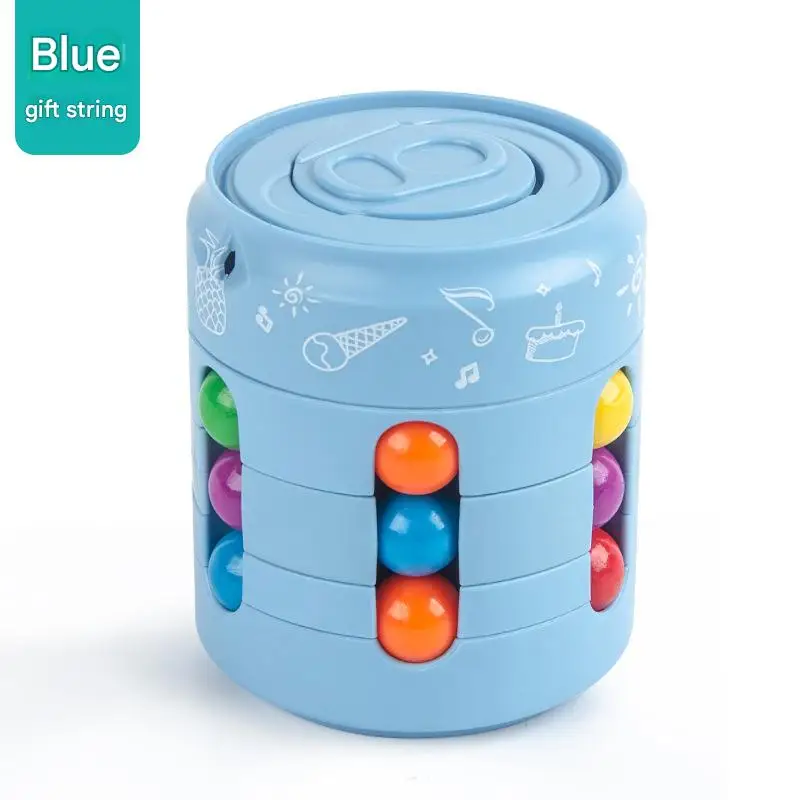 Cubo de frijol mágico giratorio, juguete de descompresión, rompecabezas educativo para aliviar el estrés para niños, rompecabezas, juguete para aliviar el estrés