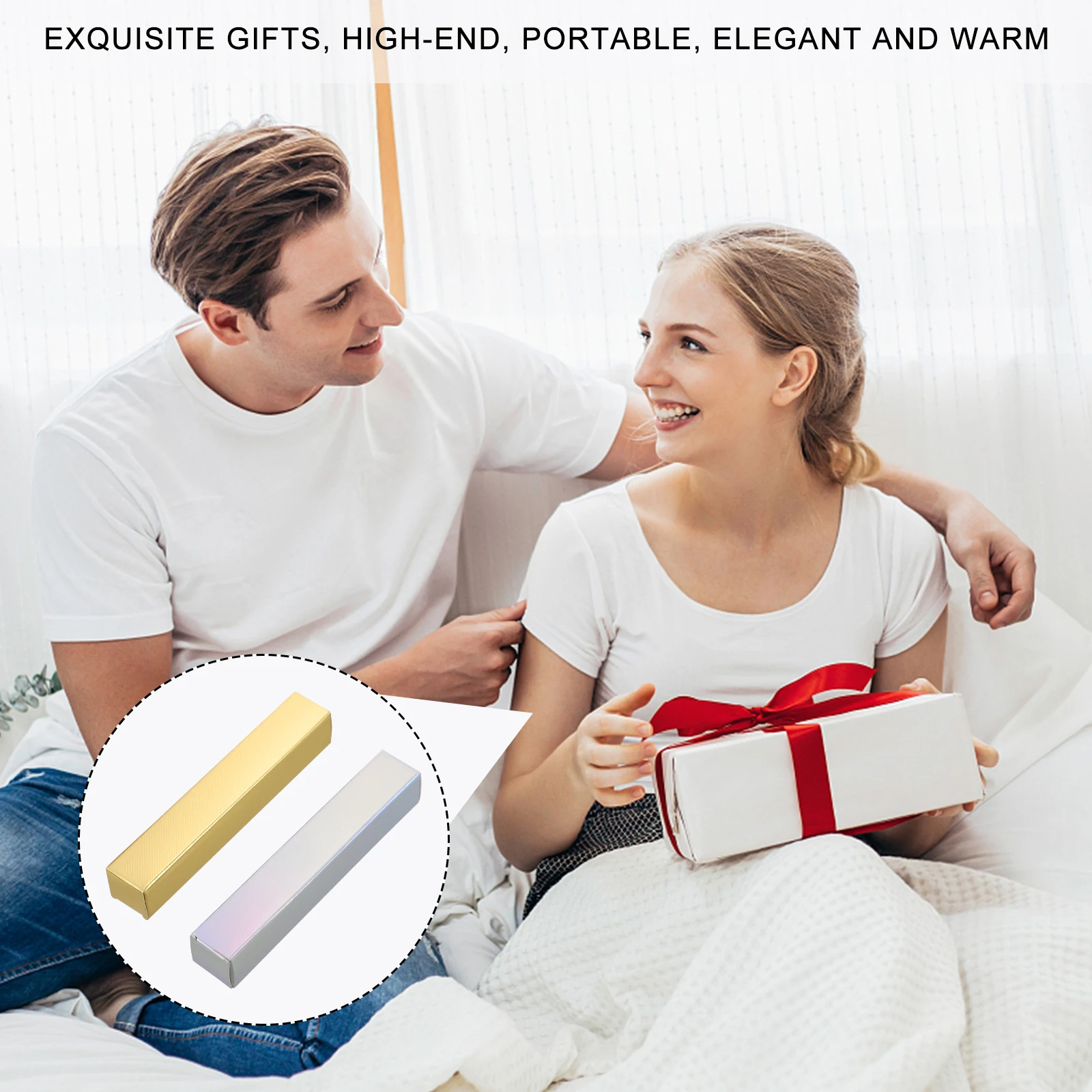 100 Stück Verpackungsbox für Lippenstift, klein, leicht, für Reisen, Glanzboxen, Verpackung, staubdicht, elegantes Geschenk