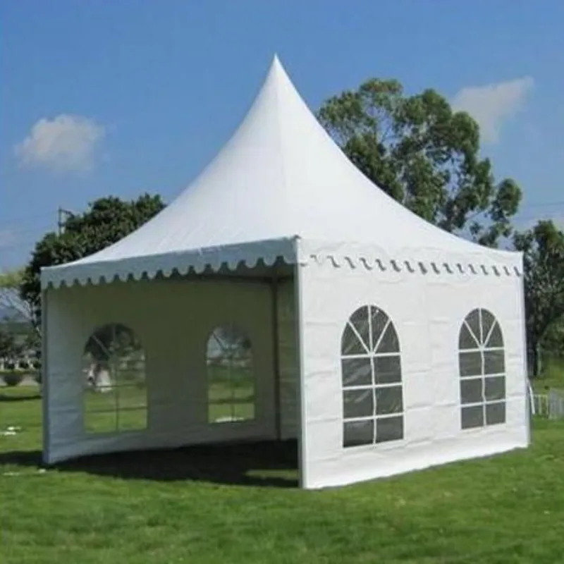All-aluminum structure pointed canopy PVC ceiling canopy Rainproof shading Outdoor wedding tent PAGODATENT3 * 3