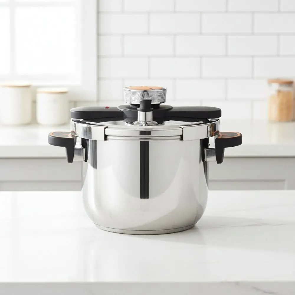 Explosion-proof 304 Stainless Steel Pressure Cooker Thickened Bottom Anti-scalding Handle Fast Cooking Pressure Pot