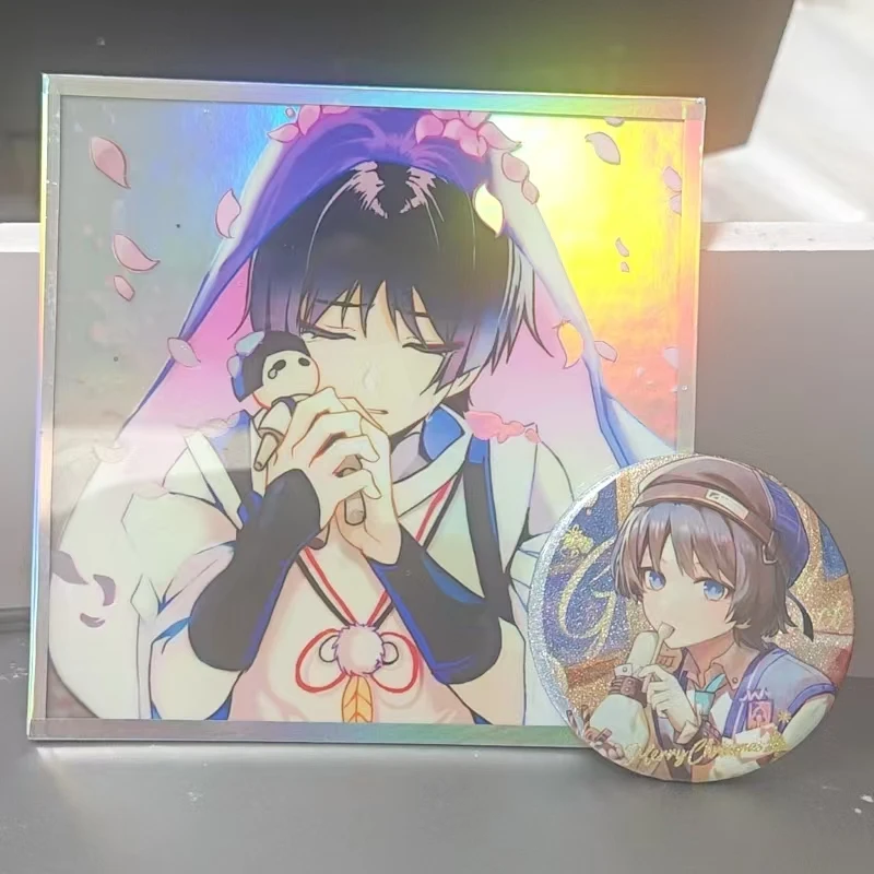 2 unidades/pacote jogo requintado pino anime personagem 58mm broche andarilho eterno senhor de arcano cartão de sabedoria para mochila decoração presente