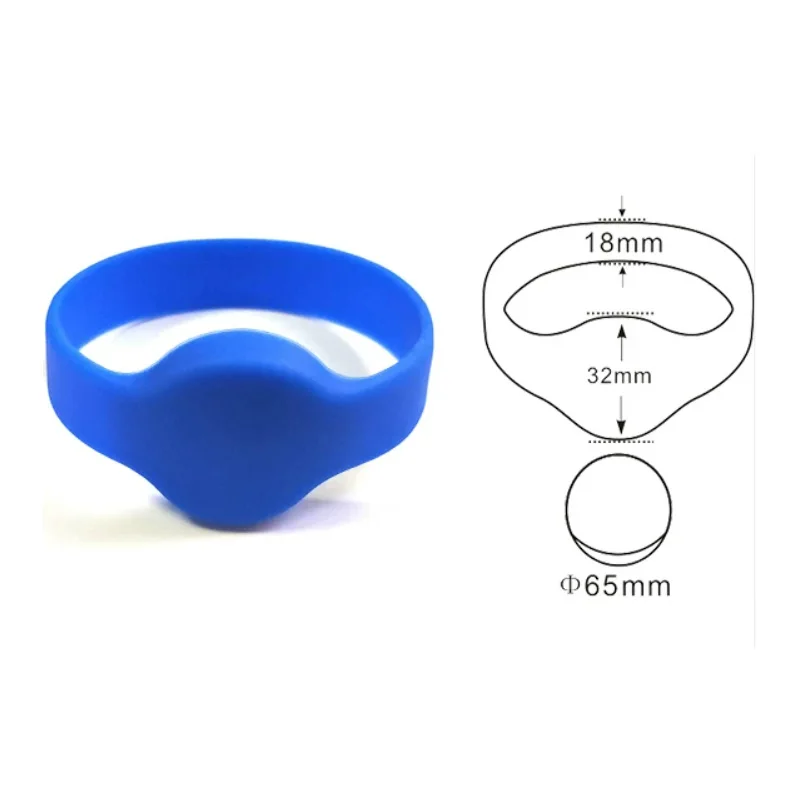 10Pcs T5577 EM4205 EM4305 Rewritable Waterpoof Writable Rewrite 125khz ID Duplicator Silicone RFID Wristband Bracelet ID Card