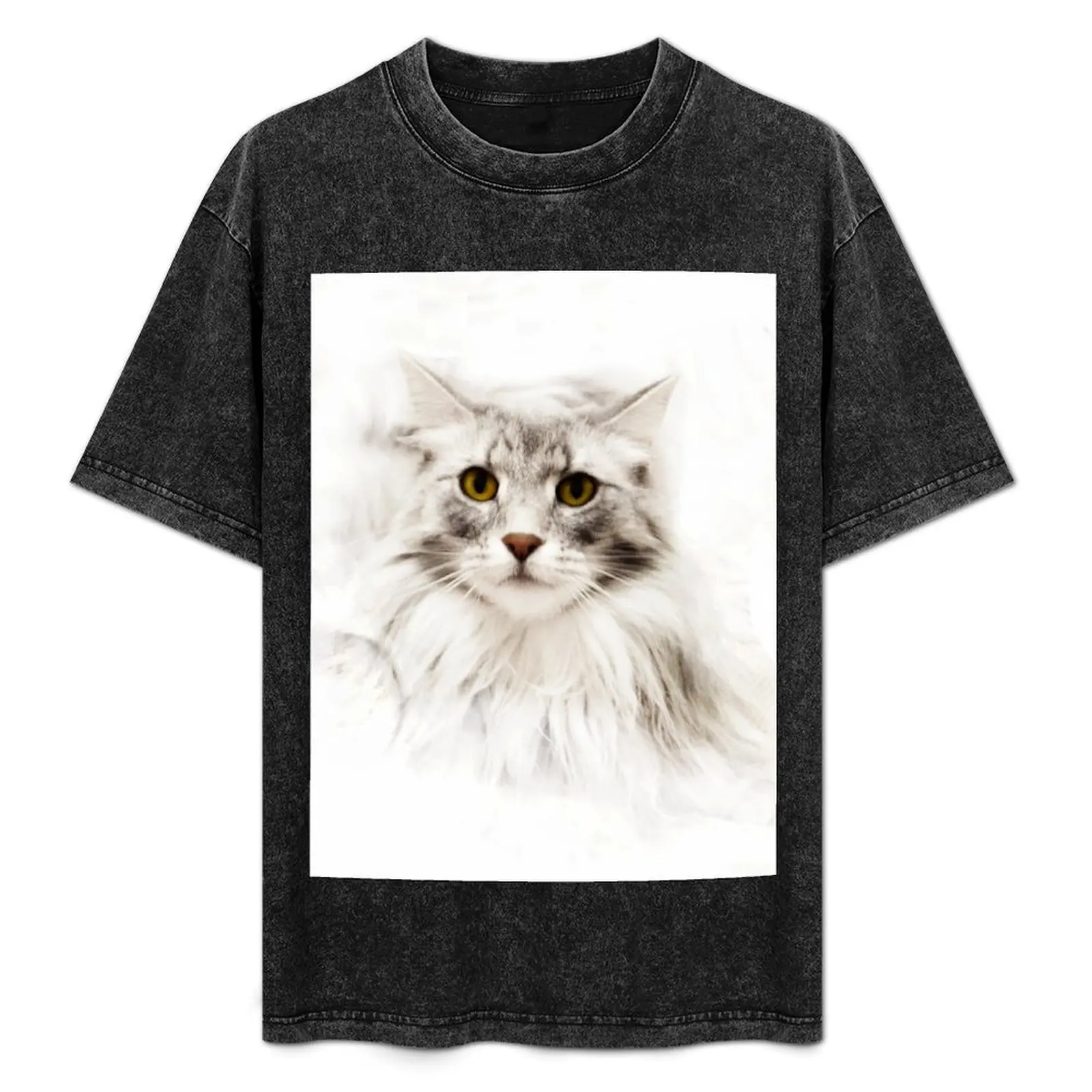 

Norwegian Forest Cat T-Shirt animal prinfor boys vintage graphic tee boys whites vintage clothes cotton t shirt men