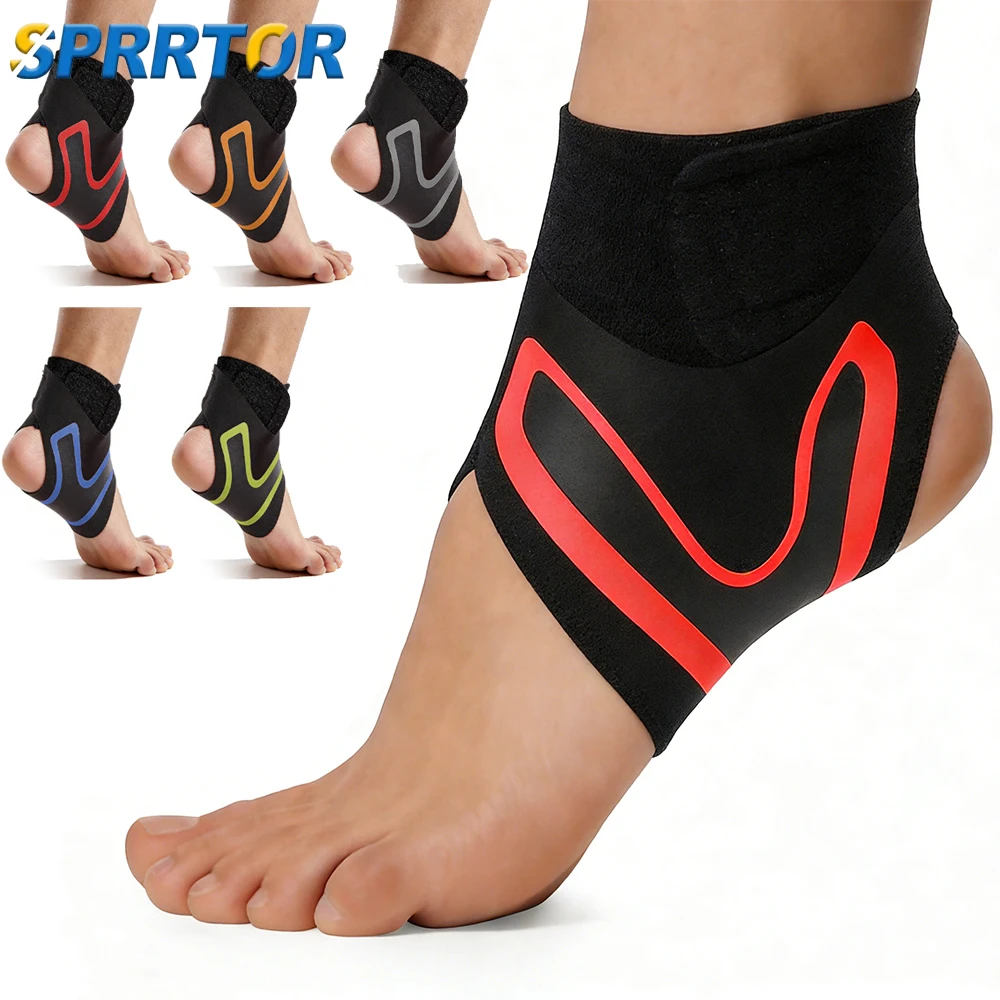 1 Stück atmungsaktive Knöchelbandage aus Neopren – Kompressionsunterstützung und Stabilisator zur Vorbeugung von Verstauchungen, ideal für Fußball, Basketball