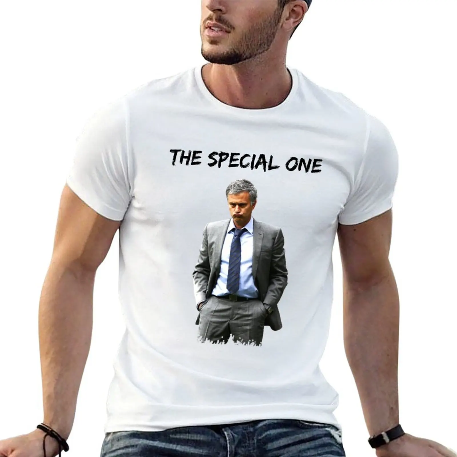 

one(Red pack t tshirt T-Shirt The white anime Jose Mourinho Special shirts for man