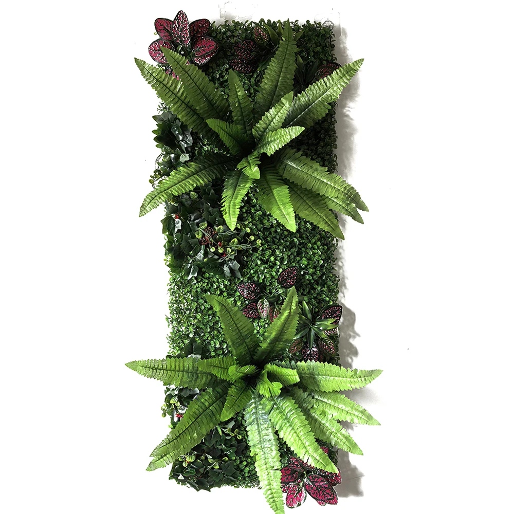 Nuevo Panel de Césped Artificial de 40CM * 120CM, Simulación de Césped, Hojas Verdes, Rejilla de Césped, Decoración de Pared