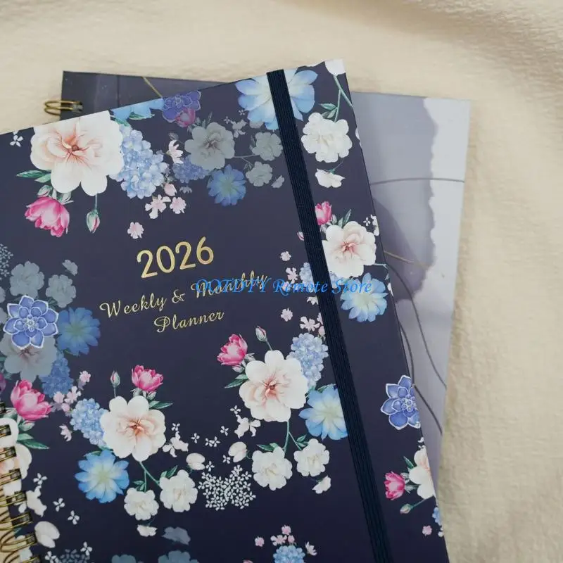 2026 Daily/Weekly/Monthly Planner Journaling Notebook Hard Cover Calendar Planner For Students Office Workers And Writer
