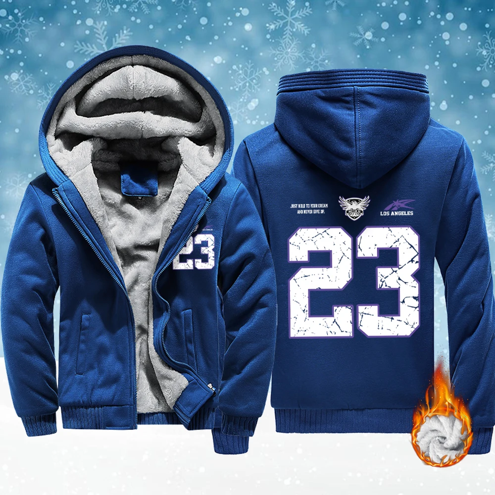 

Мужские флисовые куртки с карманами и узором Лос-Анджелеса, удобная утепленная толстовка с капюшоном, зимняя верхняя одежда на молнии, теплое базовое пальто, повседневные топы