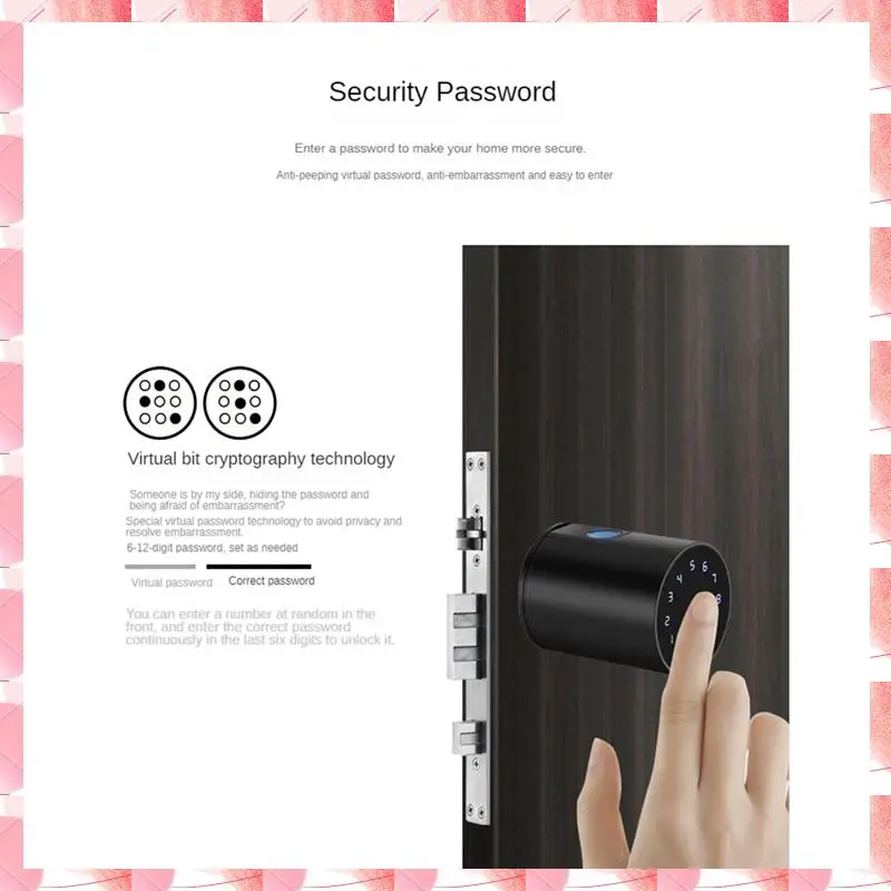 Cerradura de puerta de seguridad para el hogar JAJA, Bluetooth, contraseña, desbloqueo de llave, cerradura inteligente con huella dactilar, Control por aplicación remota Tuya Smartlife