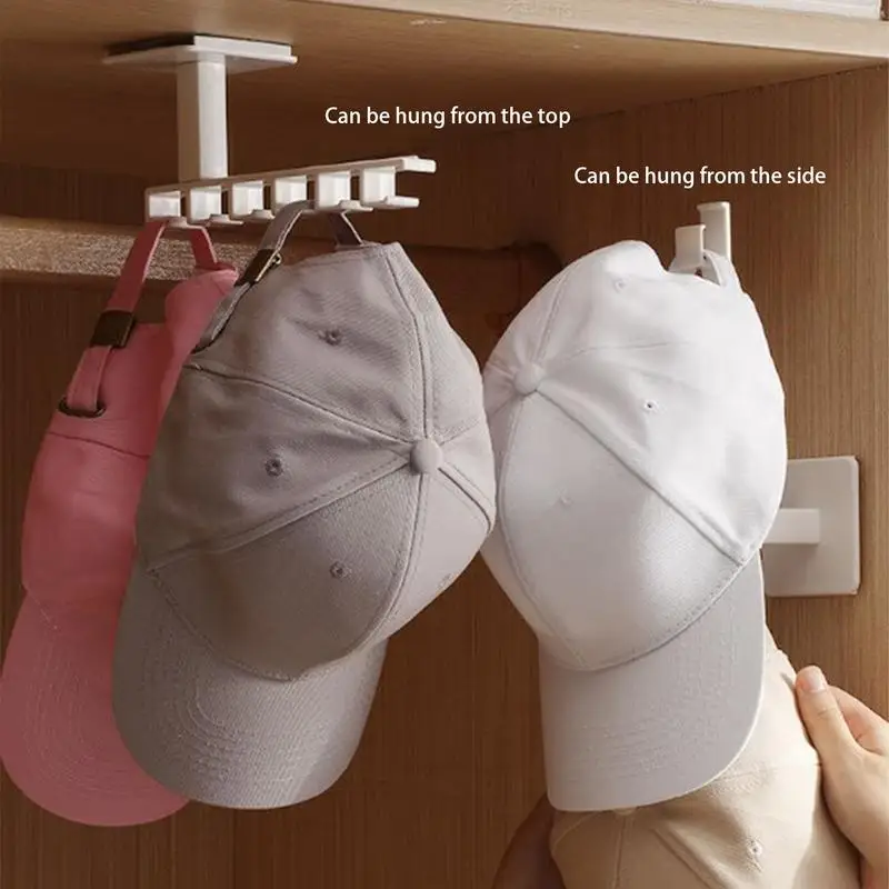 

L Shaped Hat Hook No-Punch Baseball Cap Holder L Shaped Hat Rack Wall Mount Hat Racks For Baseball Caps Multifunctional For Entr