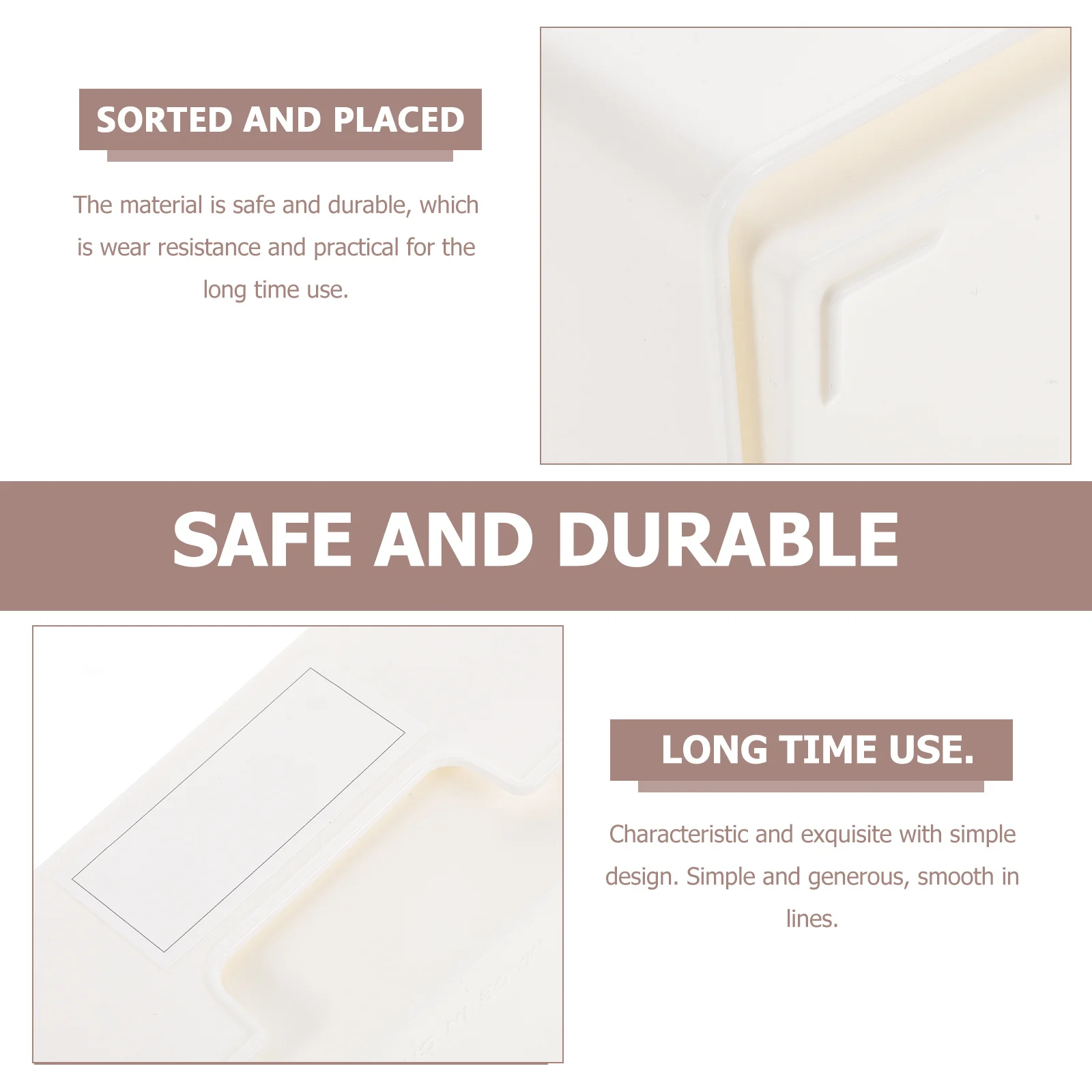 

4Pcs Drawer Organizer Desktop Storage Box Sundries Holder Makeup Brush Pen Holder for Office Bathroom