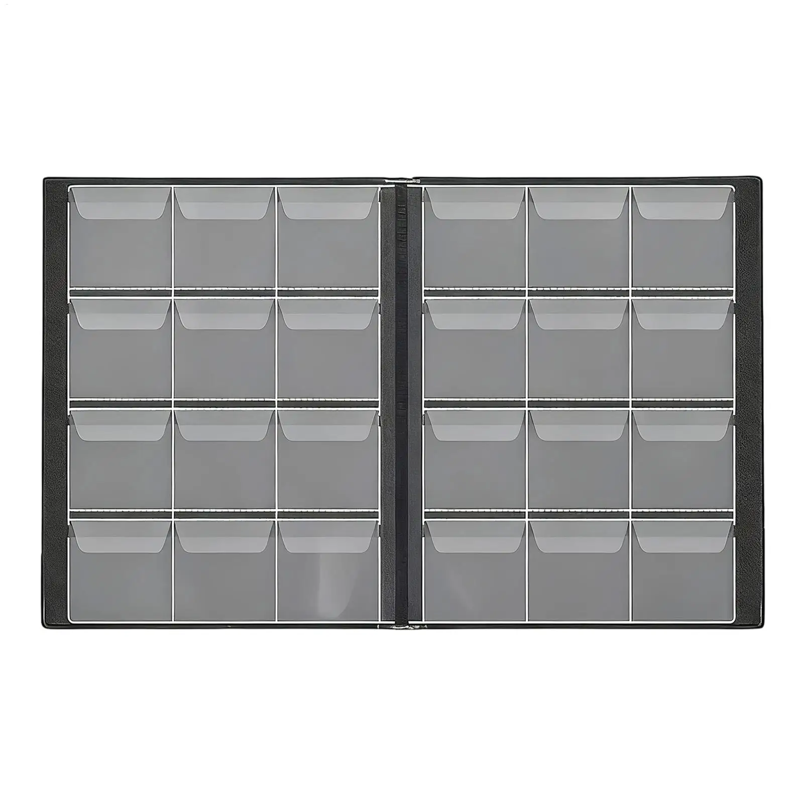 Coin Books For Collectors 120-Compartment Universal Large Capacity Display Quarter Dime Collection Book For Currency Dollars