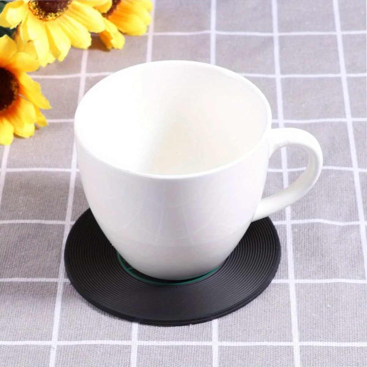 4pcs Record Coaster Water Coaster Beverage Coaster Music Party Coaster Retro Coaster Tea Cup Table Mat Coffee Cup Coaster