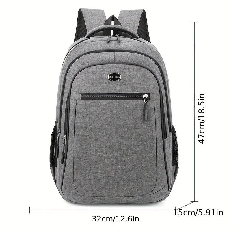 Mochila de gran capacidad para hombre y mujer, bolsa de ordenador para estudiantes, multibolsillo, resistente al agua y al desgaste, Chr