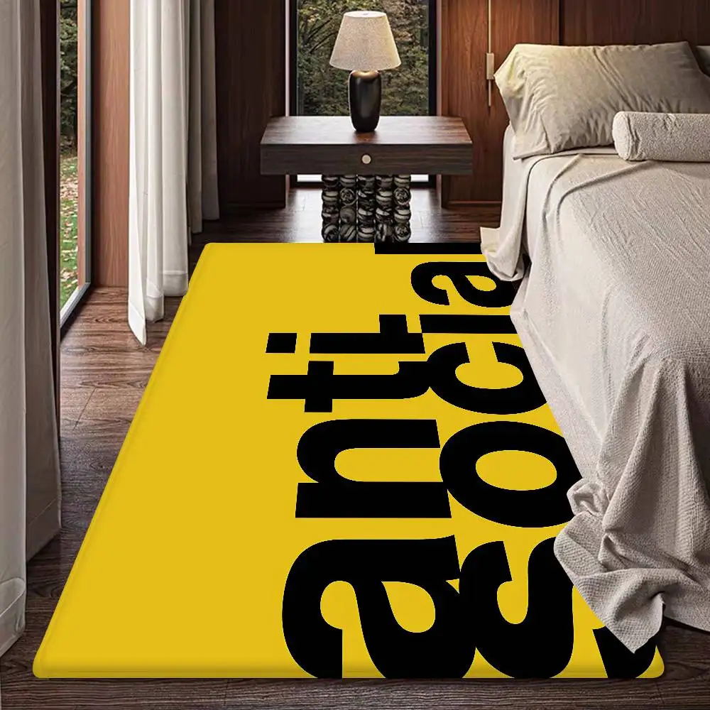 A-ANTI SOCIAL SOCIAL CLUB Door Mat Washable Non-Slip Living Room Sofa Chairs Area Mat Kitchen Doormat Area Rug