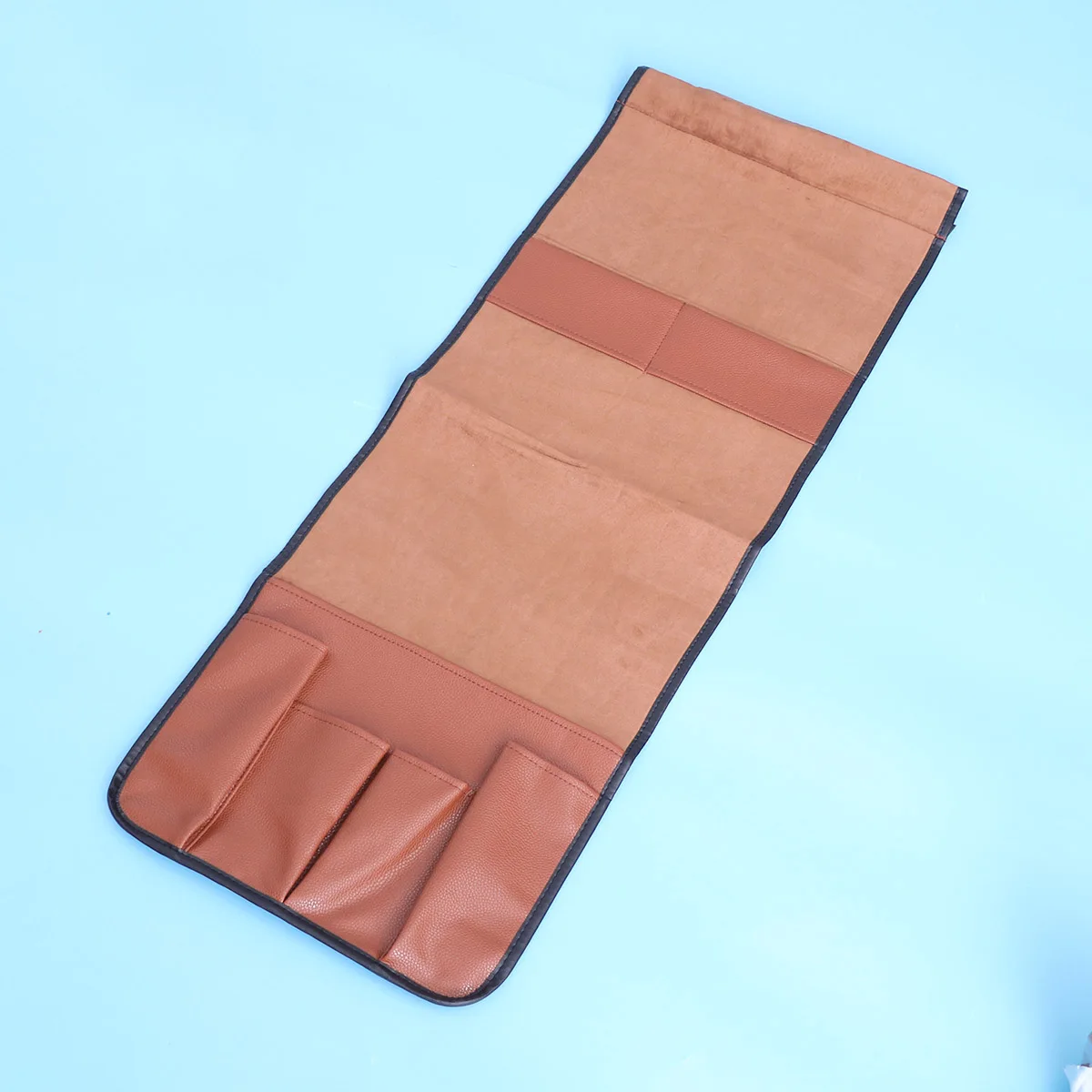 

Anti Slip Sofa Armrest Organizer 7 Pockets Storage Bag Pu Suede Fabric Phones Remotes Pens Couch Chair Recliner Holder