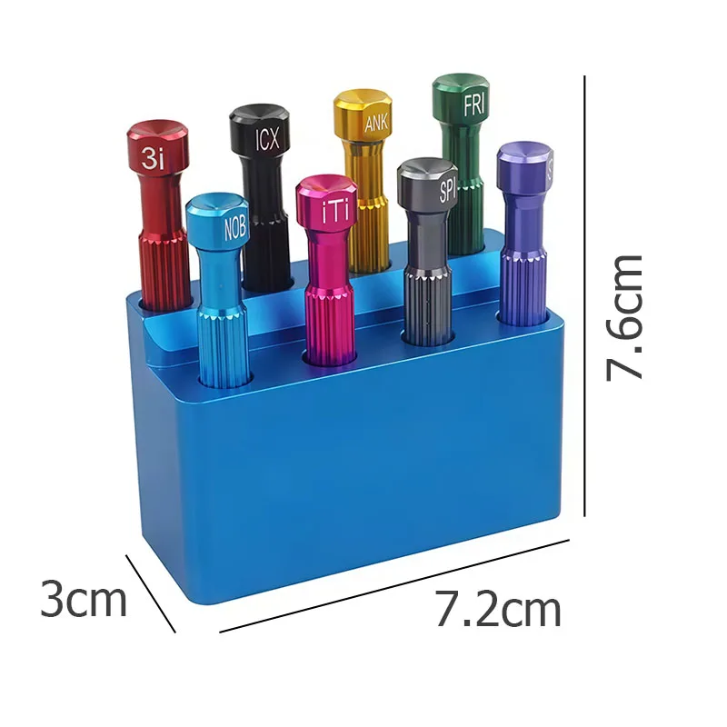 JAVIDENT 8Pcs/Set Dental Laboratory Stainless Steel Implant Screw Driver Dentistry Tool Kit Micro Screwdriver Dentist Instrument