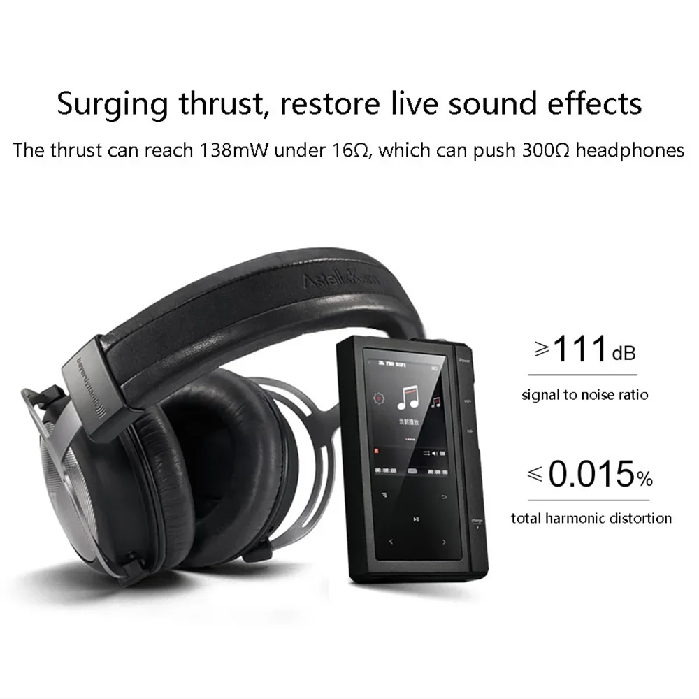 Z6Pro przenośny odtwarzacz muzyczny HiFi MP3 dwurdzeniowy Walkman bezprzewodowy Bluetooth DSD256 HD bezstratne dekodowanie PO + LO podwójne wyjście