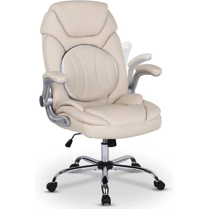 Modern Executive Office Chairs with Lumbar Support90-120 Degree Rocking Managerial ChairErgonomic PU LeatherHomeOfficeDeskChairs