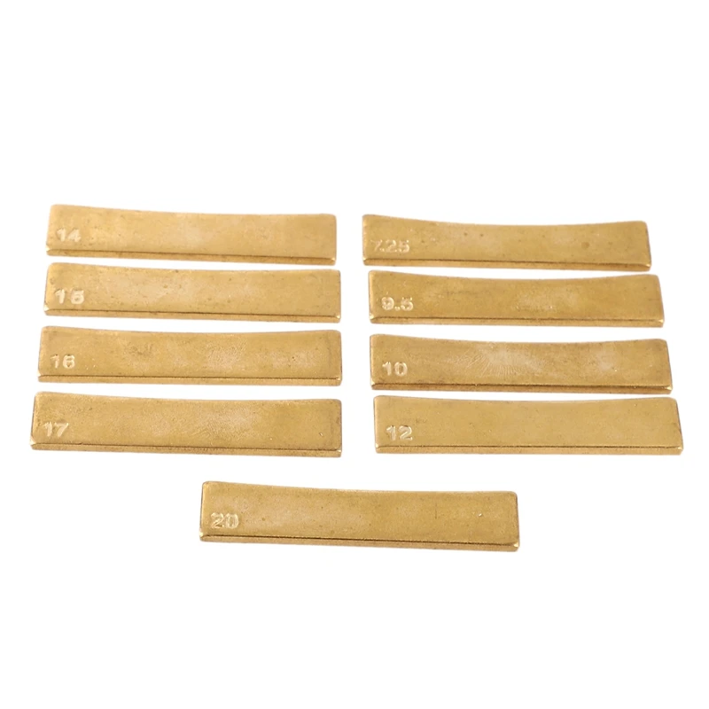 Guitar Bass Radius Fingerboard Fret Press Caul Insert For Guitarist Luthier Tools Arc Pressure Wire Tool Set 9Pcs