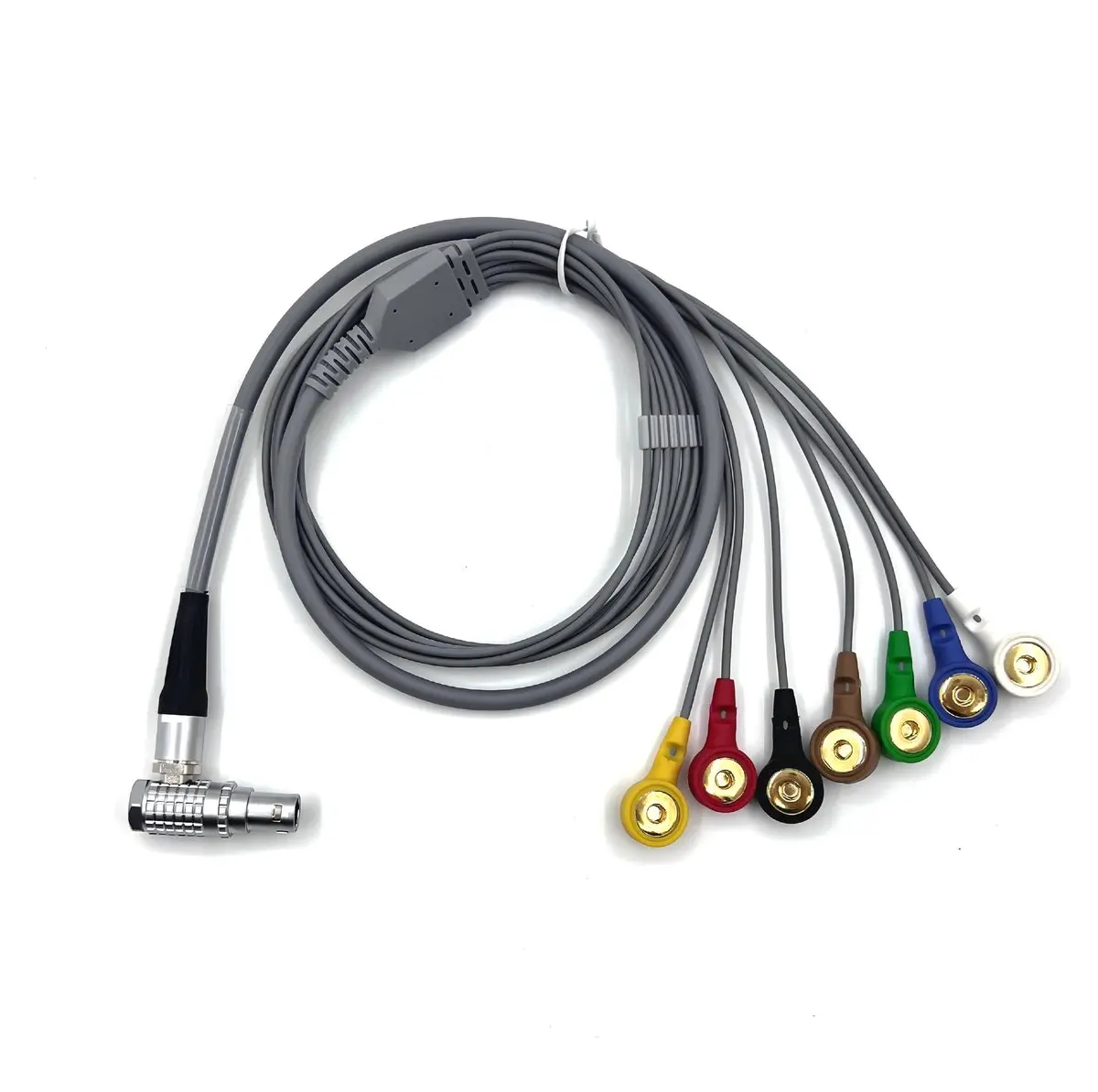 7-Lead LEMO 7-Pin 1.2m Holter ECG Cable - Adult TPU - for 24H Holter ECG Recording - Model 0002