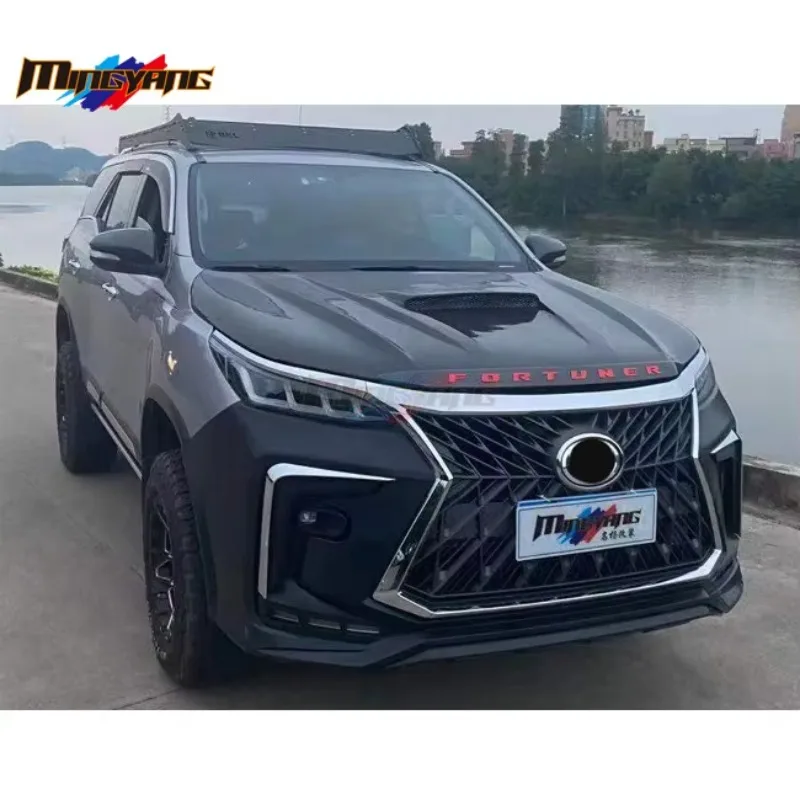 تعديل مجموعات الجسم فورتشنر كورشنز مصبغة المصباح الأمامي المصد الأمامي تجميل الملحقات 2017 2021 ل فورتشنر بوديك #3