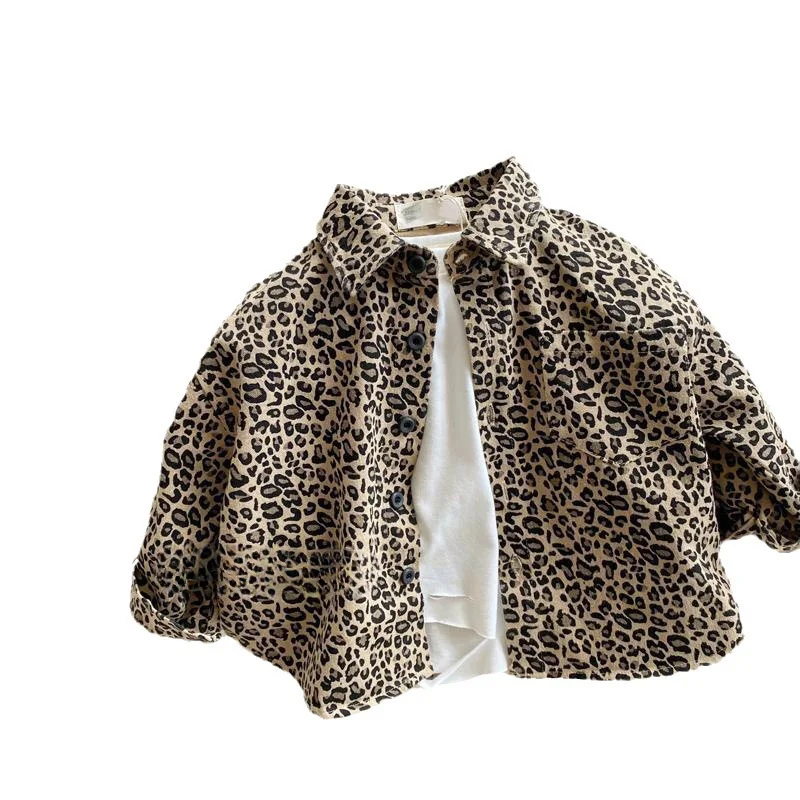 Boys Baby\'s Kids Blouse Coat Jacket Outwear Cotton 2024 Leopard Spring Autumn Shirts Outwear High Quality Children\'s Clothing