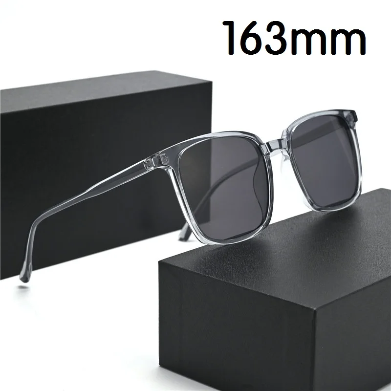 Evove 163mm Oversized Men Sunglasses Women TR90 Big Large Sun Glasses for Male Female Square Fashion Black Grey Shades Fat Face